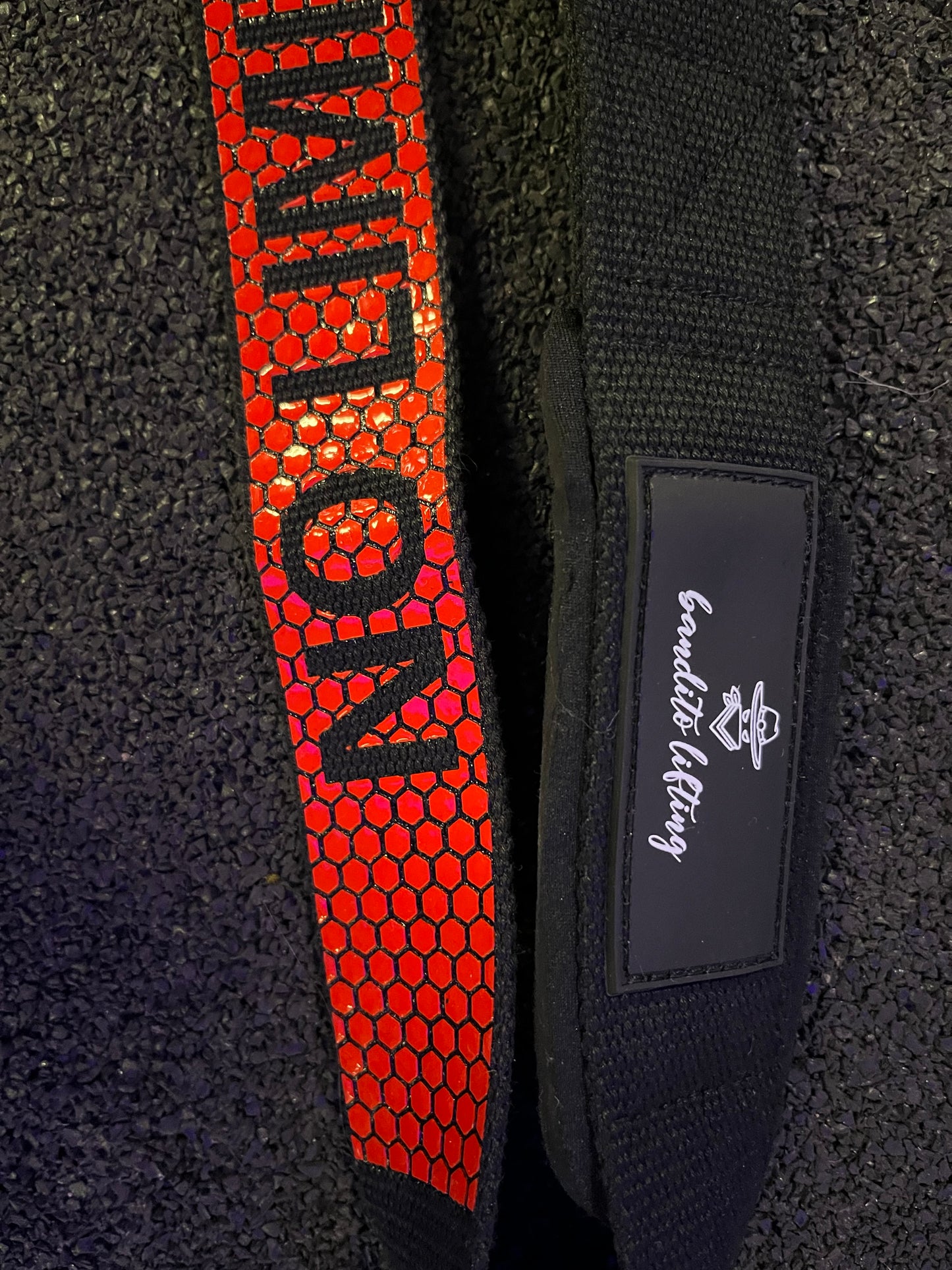 lifting straps met rubber grip