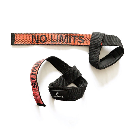 lifting straps met rubber grip